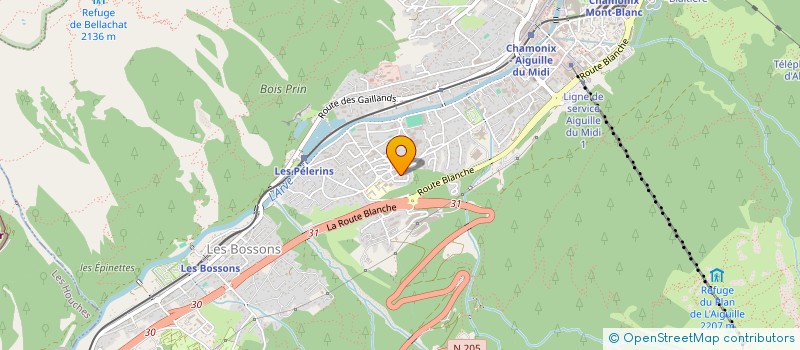 localisation de l'entreprise MONSIEUR FREDERICK DIBBLEE  LES HOUCHES