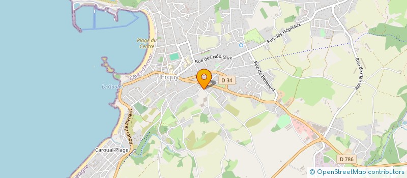 localisation de l'entreprise MONSIEUR FREDERICK EVELLIN à ERQUY