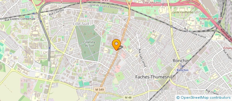 localisation de l'entreprise MONSIEUR FREDERICK FOUREZ à LILLE