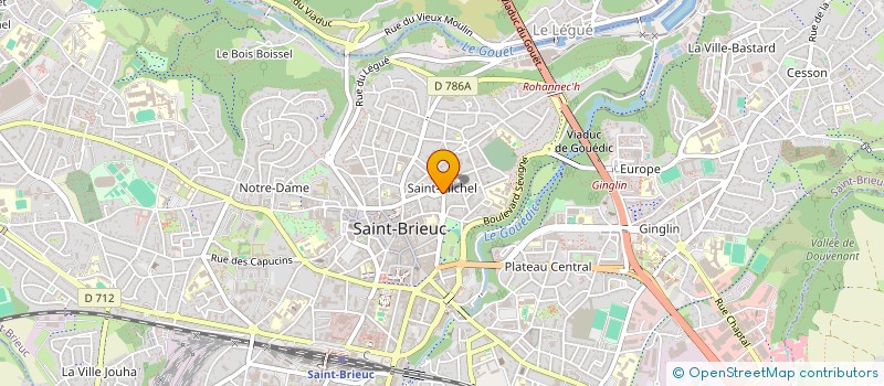 localisation de l'entreprise MONSIEUR FREDERICK JOUBERT DES OUCHES  SAINT-BRIEUC
