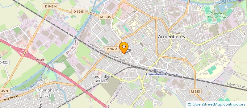 localisation de l'entreprise MONSIEUR FREDERICK KOUSSOUGBO  ARMENTIERES