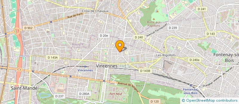localisation de l'entreprise MONSIEUR FREDERICK LAVALLART à VINCENNES
