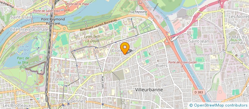 localisation de l'entreprise MONSIEUR FREDERICK MANSOT à VILLEURBANNE
