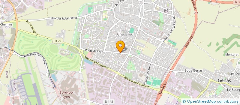 localisation de l'entreprise MONSIEUR FREDERICK MARTEAU  CHASSIEU