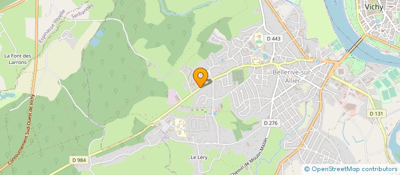 localisation de l'entreprise MONSIEUR FREDERICK MORENO  BELLERIVE-SUR-ALLIER