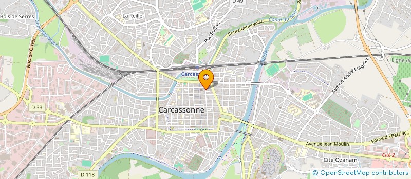 localisation de l'entreprise MONSIEUR FREDERICK ORAGEUX à CARCASSONNE