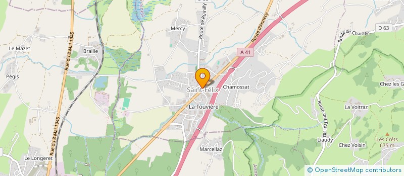 localisation de l'entreprise MONSIEUR FREDERICK PONTHIEUX  SAINT-FELIX