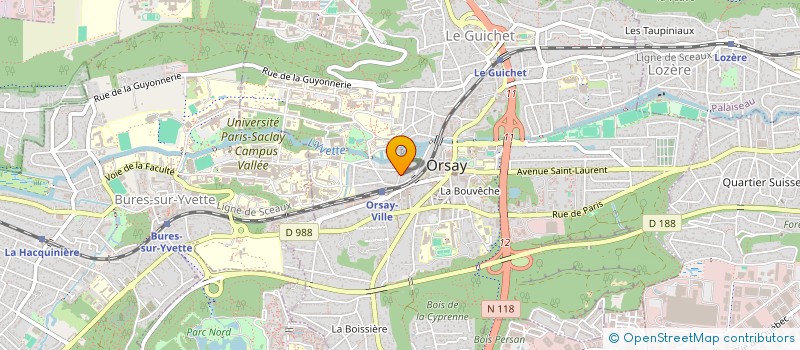 localisation de l'entreprise MONSIEUR FREDERICK SAAR à ORSAY