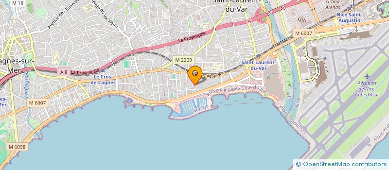 localisation de l'entreprise MONSIEUR FREDERICK SITBON  SAINT-LAURENT-DU-VAR