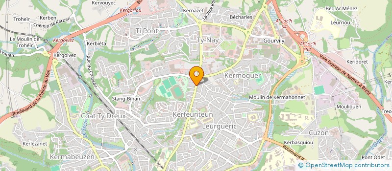localisation de l'entreprise MONSIEUR FREDERICK STEININGER à QUIMPER