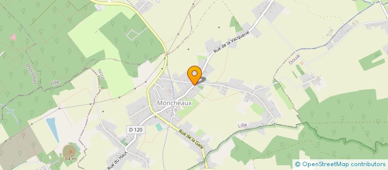 localisation de l'entreprise MONSIEUR FREDERICK TARDAT à MONCHEAUX