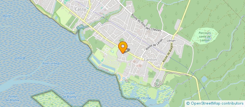 localisation de l'entreprise MONSIEUR FREDERICK TRASSARD  LANTON