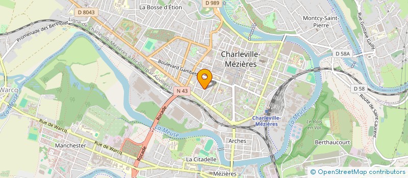 localisation de l'entreprise MONSIEUR FREDERICO CECCANTINI  CHARLEVILLE-MEZIERES