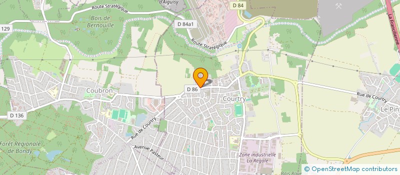 localisation de l'entreprise MONSIEUR FREDERICO DE OLIVEIRA à COURTRY