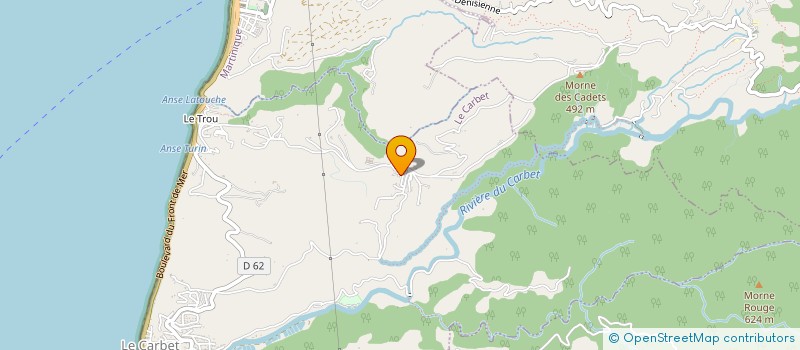 localisation de l'entreprise MONSIEUR FREDERICO MOUSTIN  LE CARBET