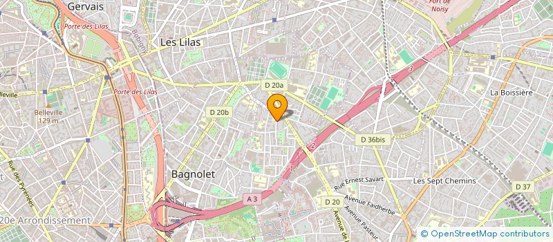 localisation de l'entreprise MONSIEUR FREDERICO SOARES à BAGNOLET