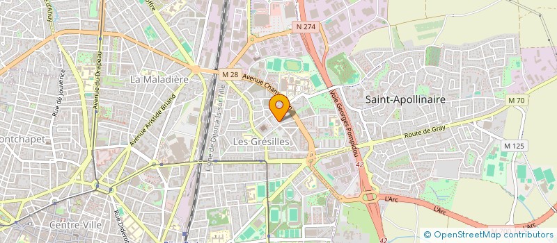 localisation de l'entreprise MONSIEUR FREDERIK ALBERT à DIJON
