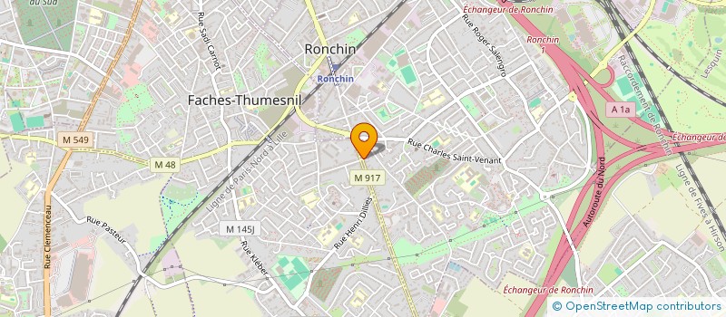 localisation de l'entreprise MONSIEUR FREDERIK BERTIN à RONCHIN