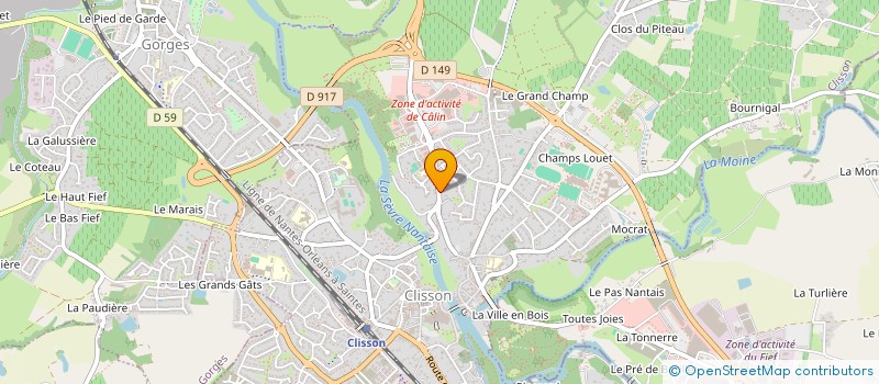localisation de l'entreprise MONSIEUR FREDERIK CANARD  CLISSON