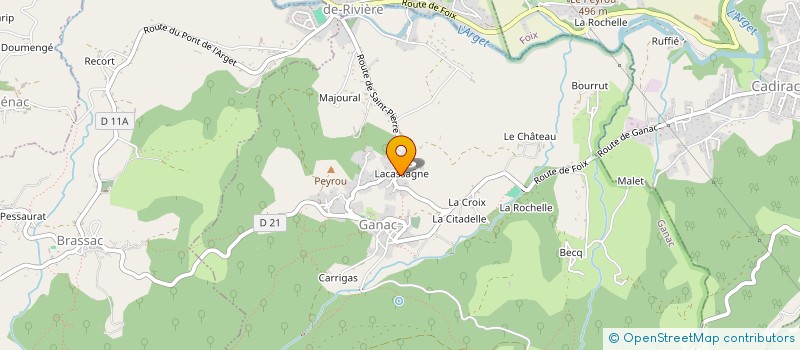 localisation de l'entreprise MONSIEUR FREDERIK FILLIAERT à GANAC