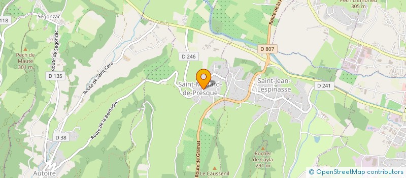 localisation de l'entreprise MONSIEUR FREDERIK LAGRANGE  SAINT-MEDARD-DE-PRESQUE