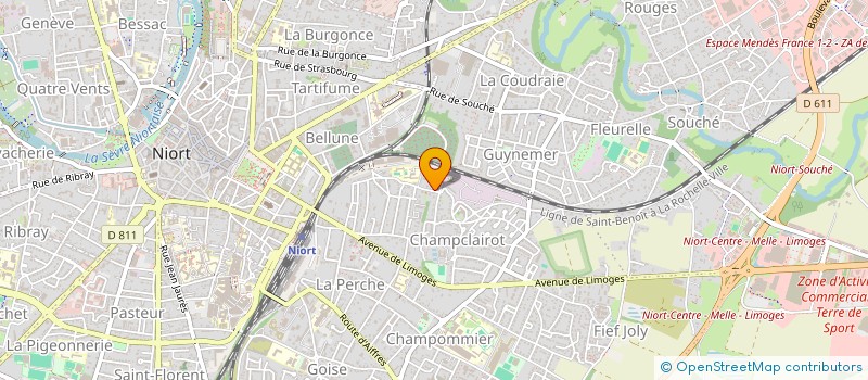 localisation de l'entreprise MONSIEUR FREDERIK LAINE à NIORT