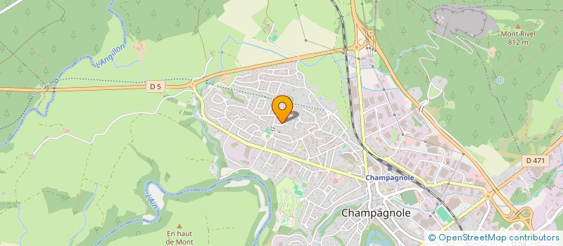 localisation de l'entreprise MONSIEUR FREDERIK LAMBERT  CHAMPAGNOLE