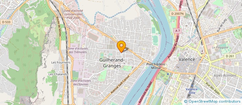 localisation de l'entreprise MONSIEUR FREDERIK PONSONNET  GUILHERAND-GRANGES