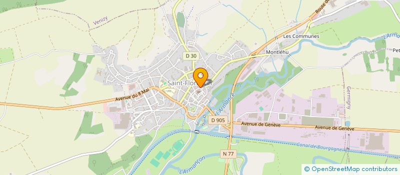 localisation de l'entreprise MONSIEUR FREDERIK VANVERT  SAINT-FLORENTIN