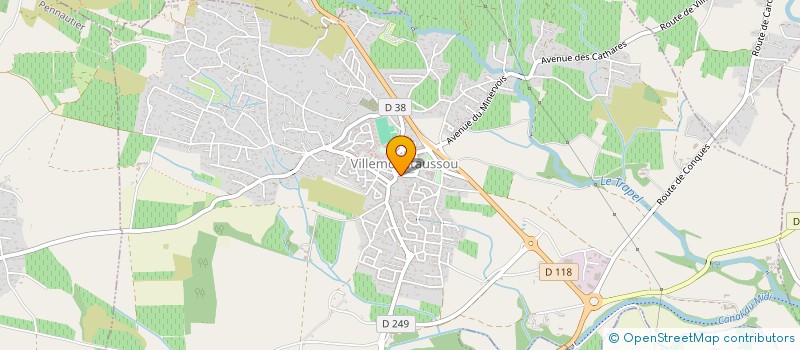 localisation de l'entreprise MONSIEUR FREDERIQUE BAIDAL à VILLEMOUSTAUSSOU