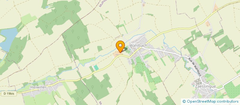 localisation de l'entreprise MONSIEUR FREDERIQUE DORNER  WAHLBACH