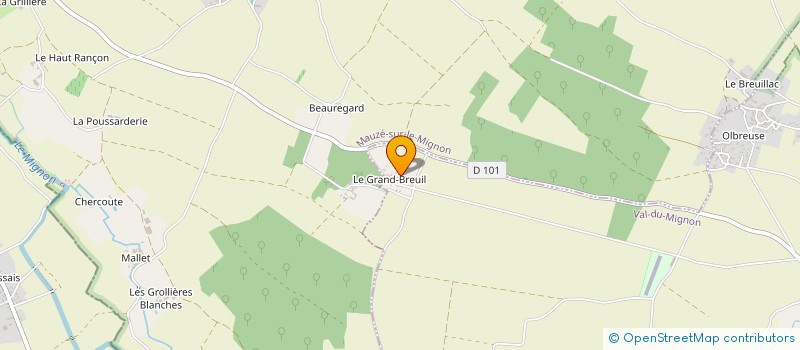 localisation de l'entreprise MONSIEUR FREDERIQUE LECOURTOIS  SAINT-HILAIRE-LA-PALUD