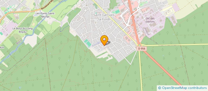 localisation de l'entreprise MONSIEUR FREDERIQUE PORTHAULT  SAINT-GERVAIS-LA-FORET