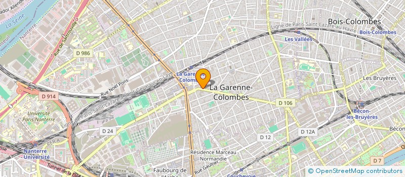 localisation de l'entreprise MONSIEUR FREDI COUDOUX à LA GARENNE-COLOMBES
