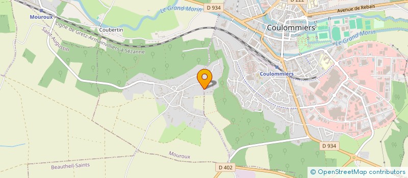 localisation de l'entreprise MONSIEUR FREDIC BEAUTOUR  COULOMMIERS