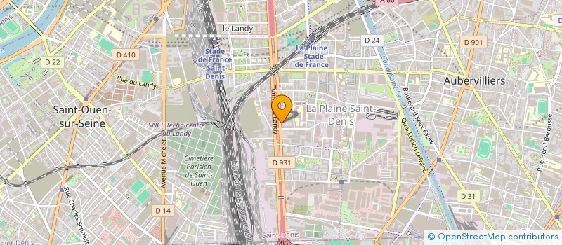 localisation de l'entreprise MONSIEUR FREDIE BOUREZGA  SAINT-DENIS