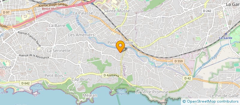 localisation de l'entreprise MONSIEUR FREDIO RAZAFINANDRAINARIVONY  TOULON