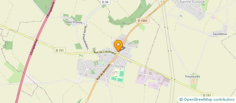 localisation de l'entreprise MONSIEUR FREDY FOSSE  FROISSY