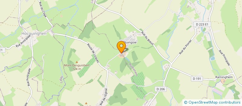 localisation de l'entreprise MONSIEUR FREDY GILLET  AUDREHEM