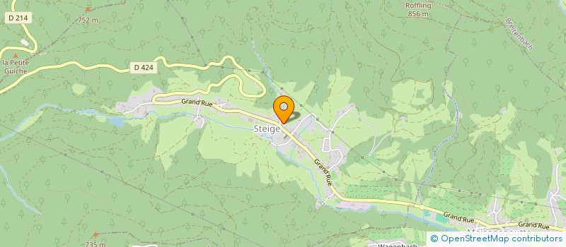 localisation de l'entreprise MONSIEUR FREDY HUCHELMANN  STEIGE