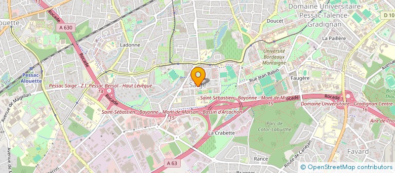 localisation de l'entreprise MONSIEUR FREDY OKOUYA  PESSAC