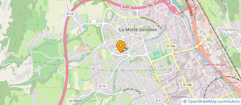 localisation de l'entreprise MONSIEUR FREDY STANIK  LA MOTTE-SERVOLEX