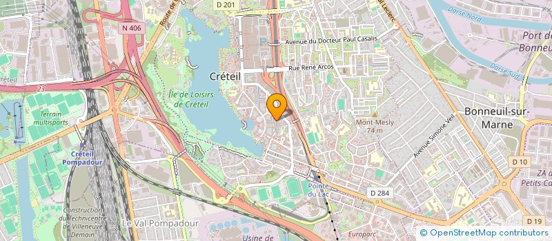 localisation de l'entreprise MONSIEUR FRITZ GERALD VICTOR  CRETEIL