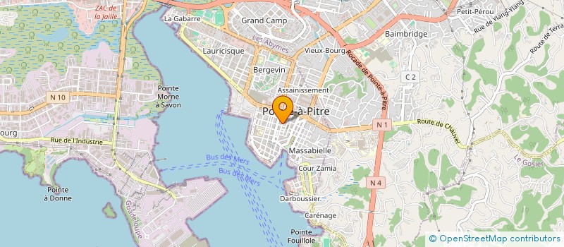 localisation de l'entreprise MONSIEUR FRITZ LOUIS à POINTE-A-PITRE