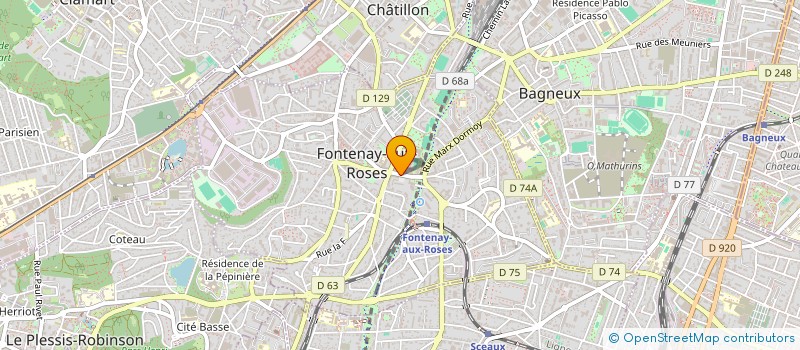 localisation de l'entreprise MONSIEUR FRITZNEL GUERRIER à FONTENAY-AUX-ROSES