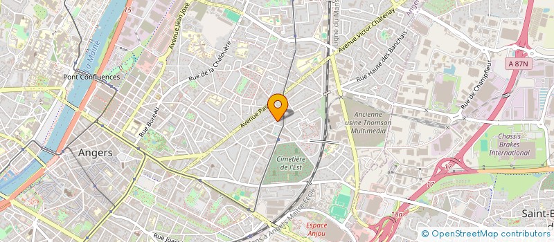 localisation de l'entreprise MONSIEUR FRITZVELT ANTOINE  ANGERS