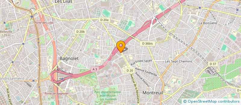 localisation de l'entreprise MONSIEUR FRNNCK COS-LAGNEROT  MONTREUIL