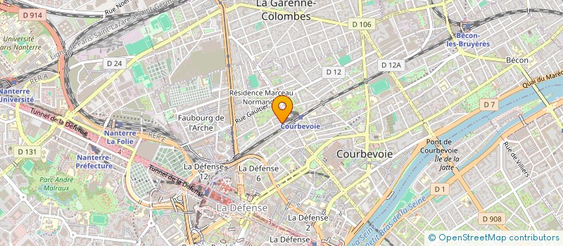 localisation de l'entreprise MONSIEUR FROEBEL JEUDY  COURBEVOIE