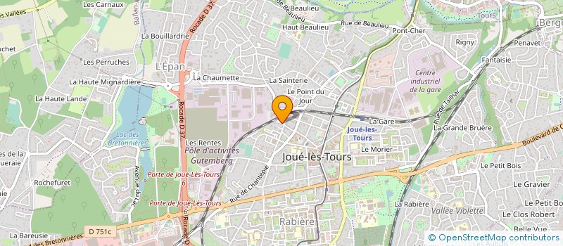localisation de l'entreprise MONSIEUR FULBERT DUBOIS  JOUE-LES-TOURS