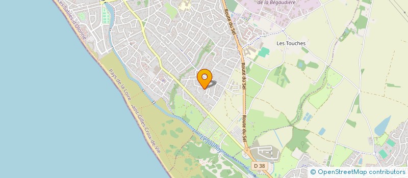 localisation de l'entreprise MONSIEUR GABAIN BOUYSSONNIE  SAINT-GILLES-CROIX-DE-VIE